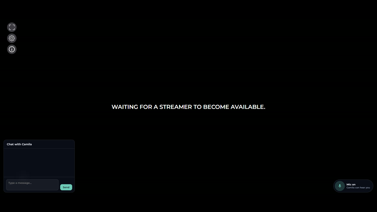 MetaHuman AI Host Pixel Streaming in browser with microphone and live chat