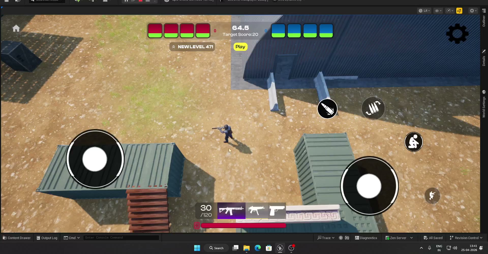 Project Overrun — UI and abilities